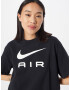 Nike Sportswear Tricou negru / alb - Pled.ro