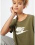 Nike Sportswear Tricou oliv / alb - Pled.ro