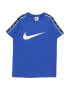 Nike Sportswear Tricou 'REPEAT' albastru regal / negru / alb - Pled.ro