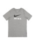 Nike Sportswear Tricou 'Swoosh' gri amestecat / negru / alb - Pled.ro