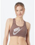 NIKE Sutien sport maro / alb - Pled.ro