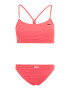 Nike Swim Costum de baie sport corai / negru - Pled.ro