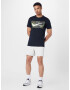 NIKE Tricou funcțional albastru marin / verde pastel / negru / alb - Pled.ro