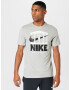 NIKE Tricou funcțional gri deschis / negru / alb - Pled.ro