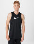 NIKE Tricou funcțional negru / alb - Pled.ro