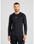 NIKE Tricou funcțional negru / alb - Pled.ro