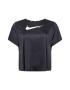 NIKE Tricou funcțional negru / alb - Pled.ro