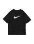 NIKE Tricou funcțional negru / alb - Pled.ro