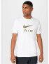 NIKE Tricou funcțional oliv / alb - Pled.ro