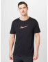 NIKE Tricou funcțional roșu / negru / alb - Pled.ro