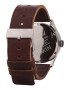 Nixon Ceas analogic 'Sentry Leather' maro / argintiu - Pled.ro