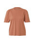 Noisy may Tricou 'SHOUT' maro caramel - Pled.ro