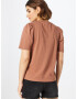 Noisy may Tricou 'SHOUT' maro caramel - Pled.ro