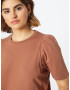 Noisy may Tricou 'SHOUT' maro caramel - Pled.ro