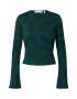 NU-IN Tricou verde petrol / verde smarald - Pled.ro