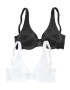 NUANCE Sutien negru / alb - Pled.ro