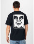 Obey Tricou negru / alb - Pled.ro