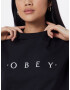 Obey Tricou 'NOVEL' negru / alb - Pled.ro