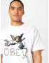 Obey Tricou turcoaz / galben deschis / mov deschis / alb - Pled.ro