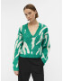 OBJECT Pulover 'LESLIE' crem / verde jad - Pled.ro