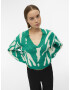 OBJECT Pulover 'LESLIE' crem / verde jad - Pled.ro