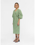 OBJECT Rochie 'Bodil' verde / alb - Pled.ro