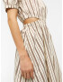 OBJECT Rochie 'NIKITA' maro / alb - Pled.ro