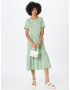 OBJECT Rochie 'STEPHANIE' verde / alb - Pled.ro