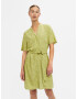 OBJECT Rochie tip bluză 'EMA ELISE' verde deschis / alb - Pled.ro