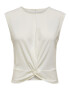 ONLY Top 'Elisa' alb natural - Pled.ro