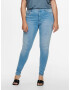 ONLY Carmakoma Jeans 'Augusta' albastru denim / maro deschis - Pled.ro