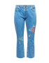 ONLY Carmakoma Jeans 'Fine' albastru / galben / verde / portocaliu somon - Pled.ro