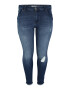 ONLY Carmakoma Jeans 'Willy' albastru denim / maro deschis - Pled.ro