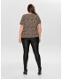 ONLY Carmakoma Leggings 'Punk' negru - Pled.ro