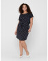 ONLY Carmakoma Rochie 'April' albastru ultramarin / alb - Pled.ro