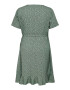 ONLY Carmakoma Rochie 'LIVIA' verde / negru - Pled.ro