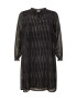 ONLY Carmakoma Rochie 'OUGE' negru / argintiu - Pled.ro