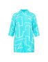 ONLY Carmakoma Rochie tip bluză albastru aqua / alb - Pled.ro