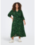 ONLY Carmakoma Rochie tip bluză verde pin / verde deschis / alb - Pled.ro