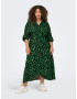 ONLY Carmakoma Rochie tip bluză verde pin / verde deschis / alb - Pled.ro