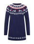 ONLY Carmakoma Rochie tricotat 'Snow' bleumarin / roșu / alb - Pled.ro