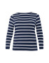 ONLY Carmakoma Tricou 'Carelke' bleumarin / alb - Pled.ro