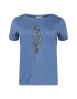 ONLY Carmakoma Tricou 'FEATHER' indigo / gri închis / negru - Pled.ro