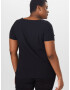 ONLY Carmakoma Tricou 'Firstly' negru - Pled.ro