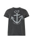 ONLY Carmakoma Tricou gri deschis / negru - Pled.ro