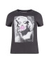 ONLY Carmakoma Tricou 'MARILYN' gri / lila / negru - Pled.ro