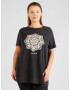 ONLY Carmakoma Tricou 'MIKO AZTEC' bej / crem / negru / alb - Pled.ro