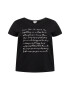 ONLY Carmakoma Tricou 'NOVELLA' negru / alb - Pled.ro