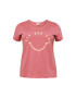 ONLY Carmakoma Tricou 'QUOTE' galben pastel / roz amestecat - Pled.ro