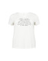 ONLY Carmakoma Tricou 'QUOTE' negru / alb - Pled.ro